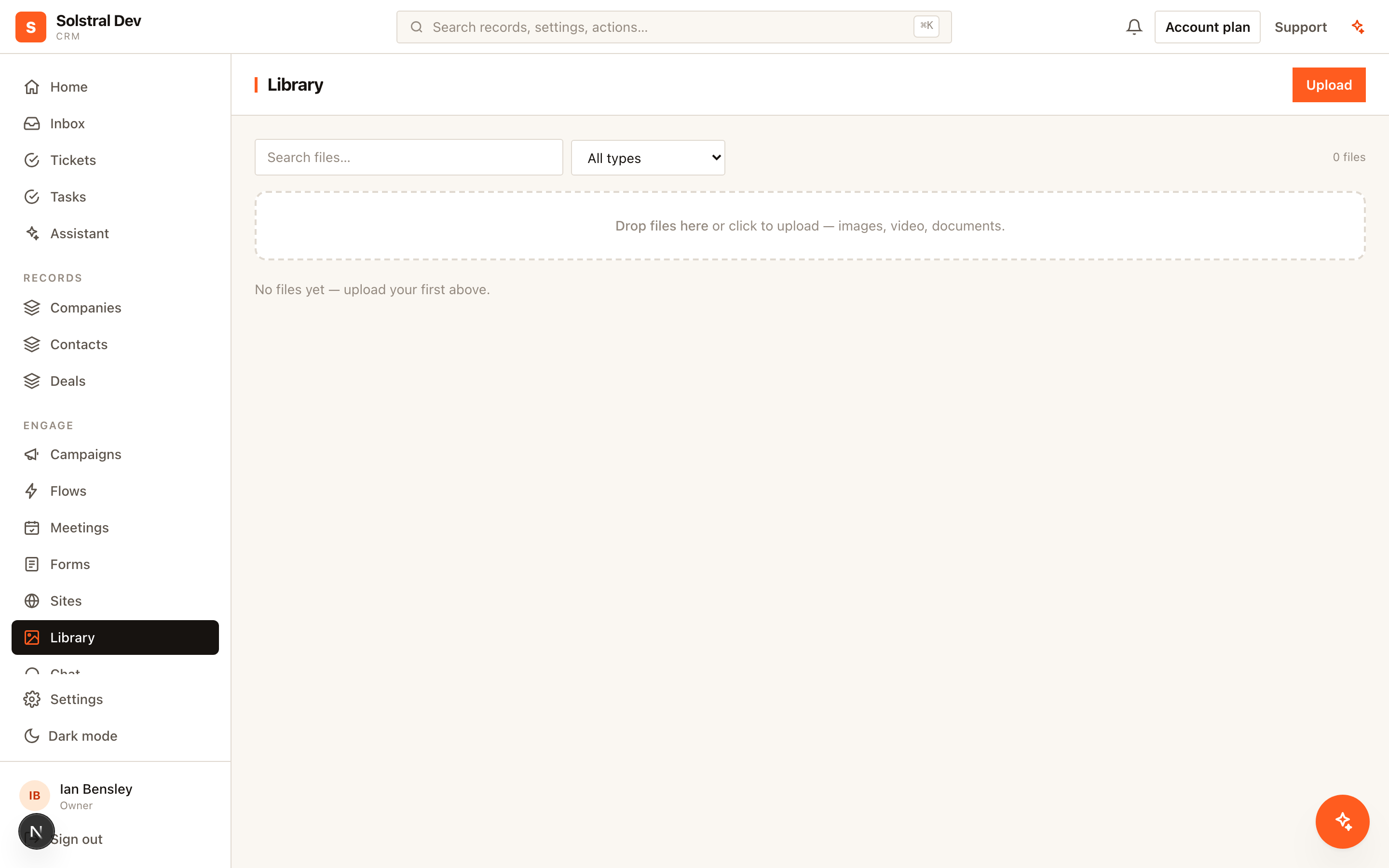 Templates and marketing library