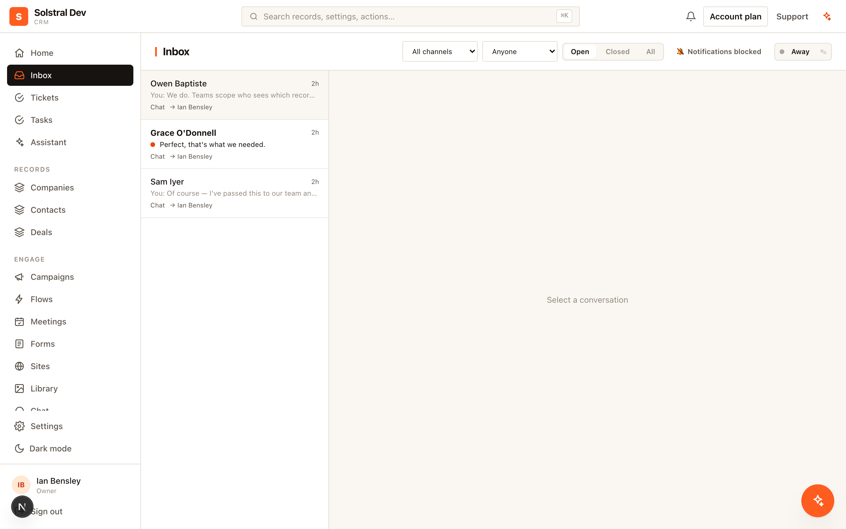 The shared inbox
